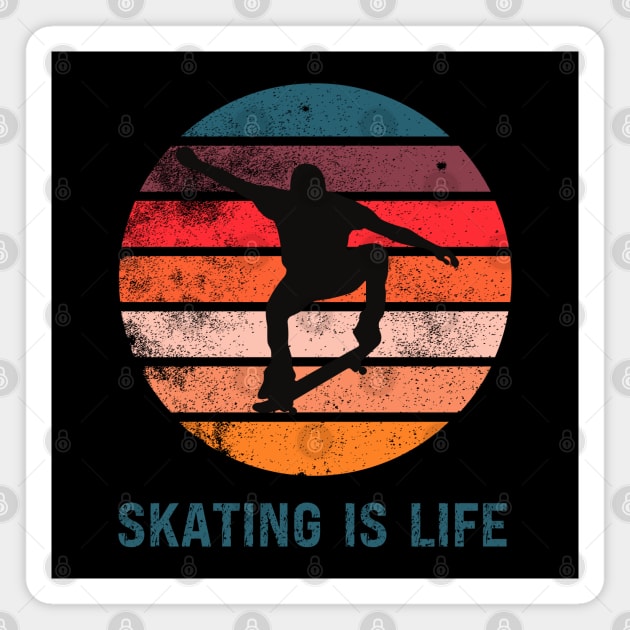 skating is life Magnet by Prinyos